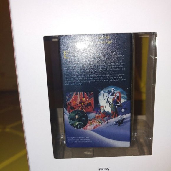 Hallmark 2021 Nightmare Before Christmas VHS Case Ornament Brand New Walgreen's - Picture 3 of 3